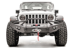 Fab Fours Lifestyle Winch Bumper, Matte Black Powder Coat JL18-B4652-1