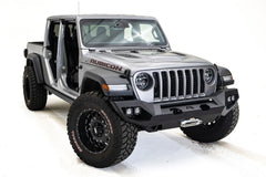 Fab Fours Matrix Front Bumper, No Guard, Bare Steel JL18-X4651-B
