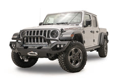 Fab Fours Matrix Front Bumper, Pre-Runner Guard, Bare Steel JL18-X4652-B