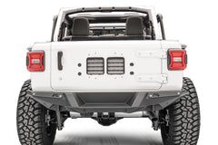 Fab Fours Heavy Duty Rear Bumper, Bare Steel JL18-Y1851-B