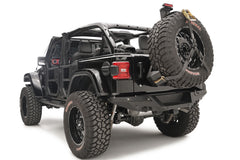 Fab Fours Spare Tire Carrier, 2-Stage Black Powder Coat JL2070-1