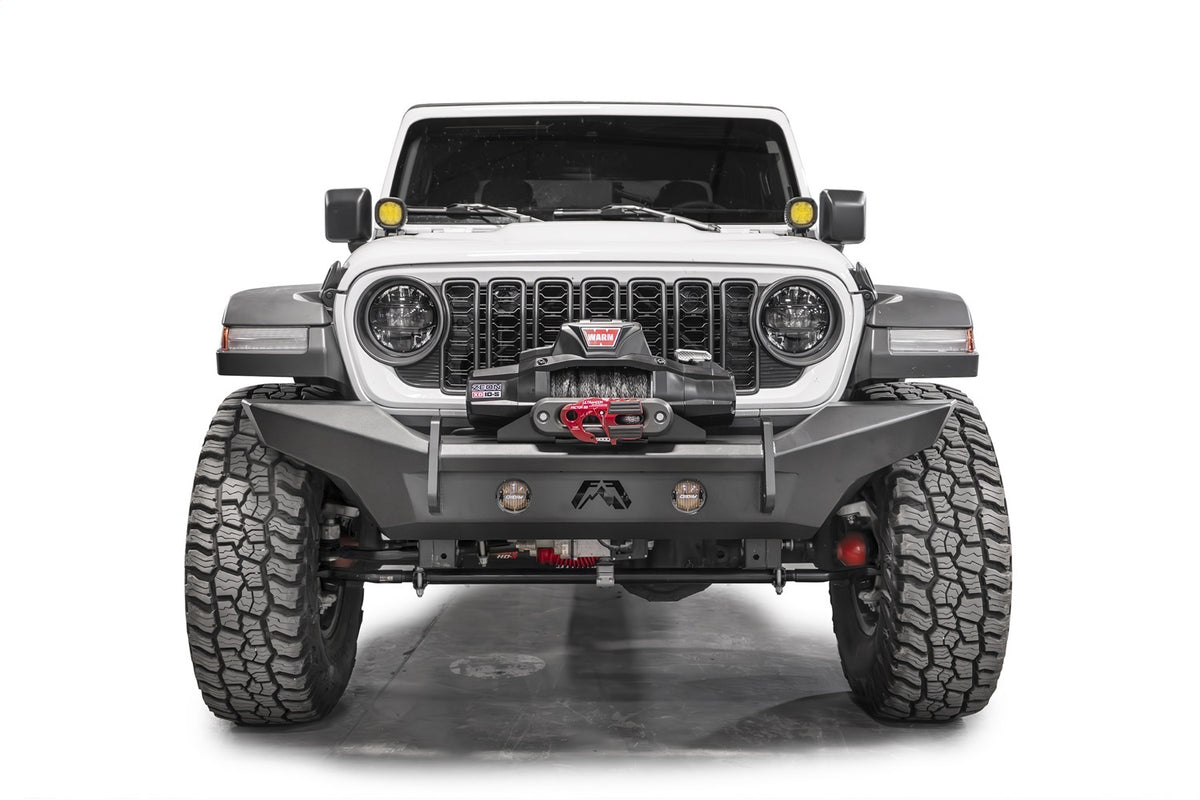 Fab Fours Lifestyle Winch Bumper, No Guard, Bare Steel JL24-B5051-B