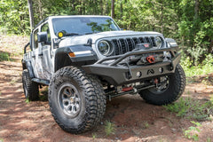 Fab Fours Lifestyle Winch Bumper, Pre-Runner Guard, Bare Steel JL24-B5052-B