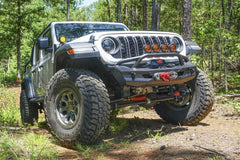 Fab Fours Ghost Stubby Bumper, Pre-Runner Guard, Bare Steel JL24-B5152-B