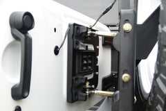 Fab Fours Off The Door Tire Carrier, 2-Stage Black Powder Coat JP-Y1261T-1