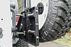 Fab Fours Off The Door Tire Carrier, 2-Stage Black Powder Coat JP-Y1261T-1