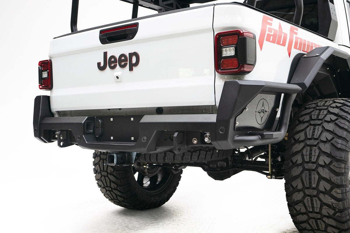 Fab Fours Rear Bumper, Bare Steel JT20-Y1950-B