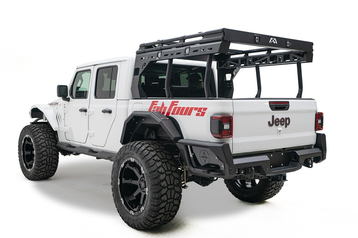 Fab Fours Overland Rack, Bare Steel JTOR-01-B