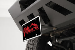 Fab Fours Vengeance Front License Plate Bracket, 2-Stage Black Powder Coat M2250-1