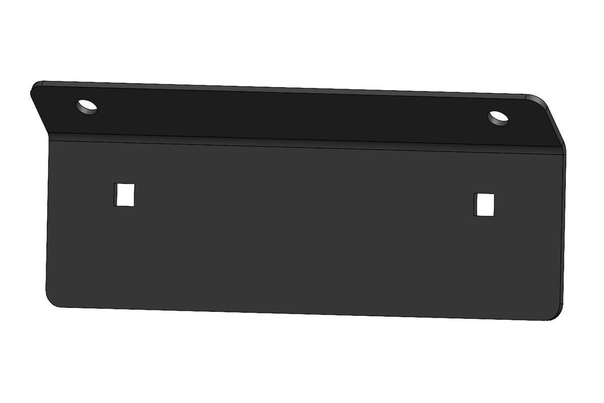 Fab Fours Vengeance Front License Plate Bracket, 2-Stage Black Powder Coat M2351-1