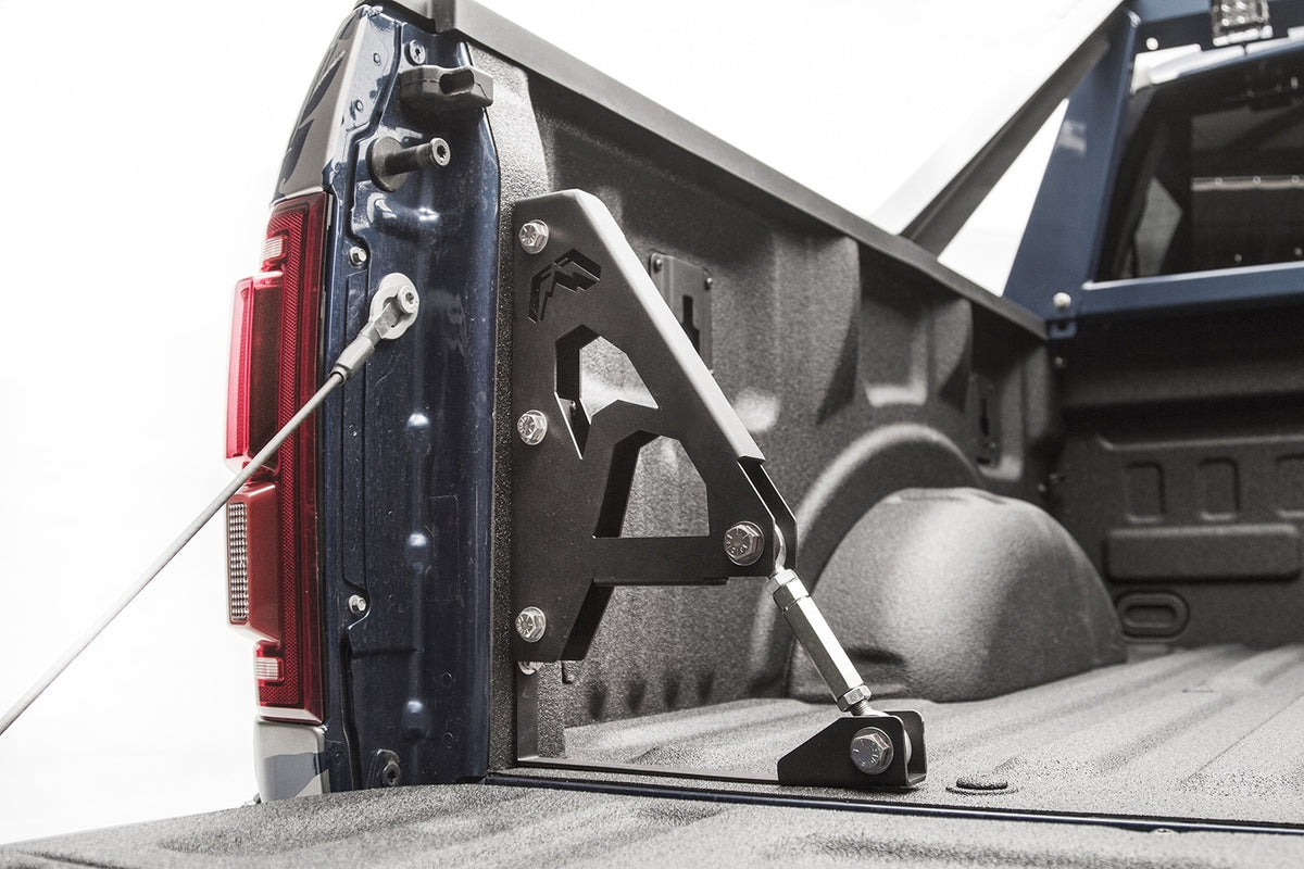 Fab Fours Truck Bed Brace, 2-Stage Black Powder Coat M4150-1