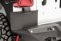 Fab Fours Rear Bumper License Plate Bracket, Matte Black Powder Coat M4550-1