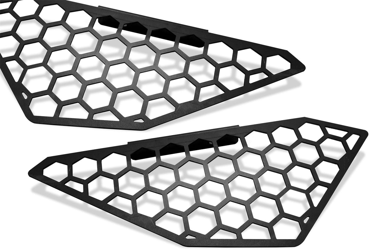 Fab Fours Vengeance Side Light Mesh Insert Cover, Bare Steel M5050-B