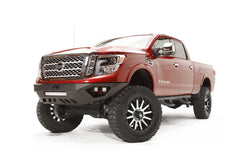 Fab Fours Vengeance Front Bumper, No Guard, Sensor Compatible, 2-Stage Black Powder Coat NT16-D3751-1