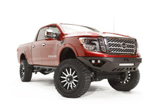 Fab Fours Vengeance Front Bumper, No Guard, Sensor Compatible, 2-Stage Black Powder Coat NT16-D3751-1