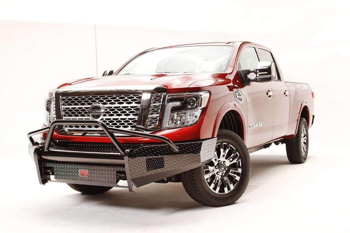 Fab Fours Black Steel Front Bumper, Pre-Runner Guard, 2-Stage Black Powder Coat NT16-K3762-1