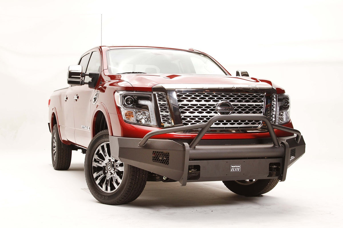 Fab Fours Elite Front Bumper, Pre-Runner Guard, 2-Stage Black Powder Coat NT16-R3762-1