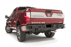 Fab Fours Premium Rear Bumper, Sensor Compatible, 2-Stage Black Powder Coat NT16-W3751-1