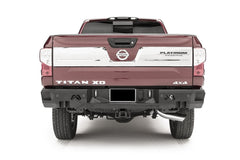 Fab Fours Premium Rear Bumper, Sensor Compatible, 2-Stage Black Powder Coat NT16-W3751-1