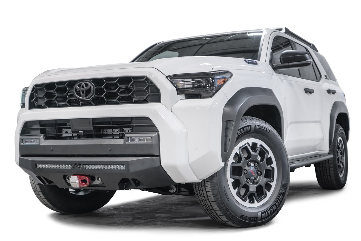 Fab Fours Semi Hidden Winch Mount, Sensor Compatible, Matte Black Powder Coat T4R-N6851-1