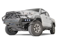 Fab Fours Vengeance Winch Front Bumper, High Pre-Runner Guard, Bare Steel TB16-03-B