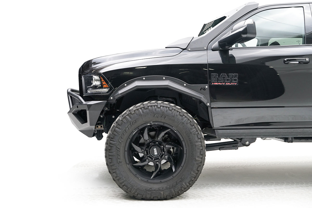 Fab Fours Open Fender Flare, 2-Stage Black Powder Coat TF2910-1