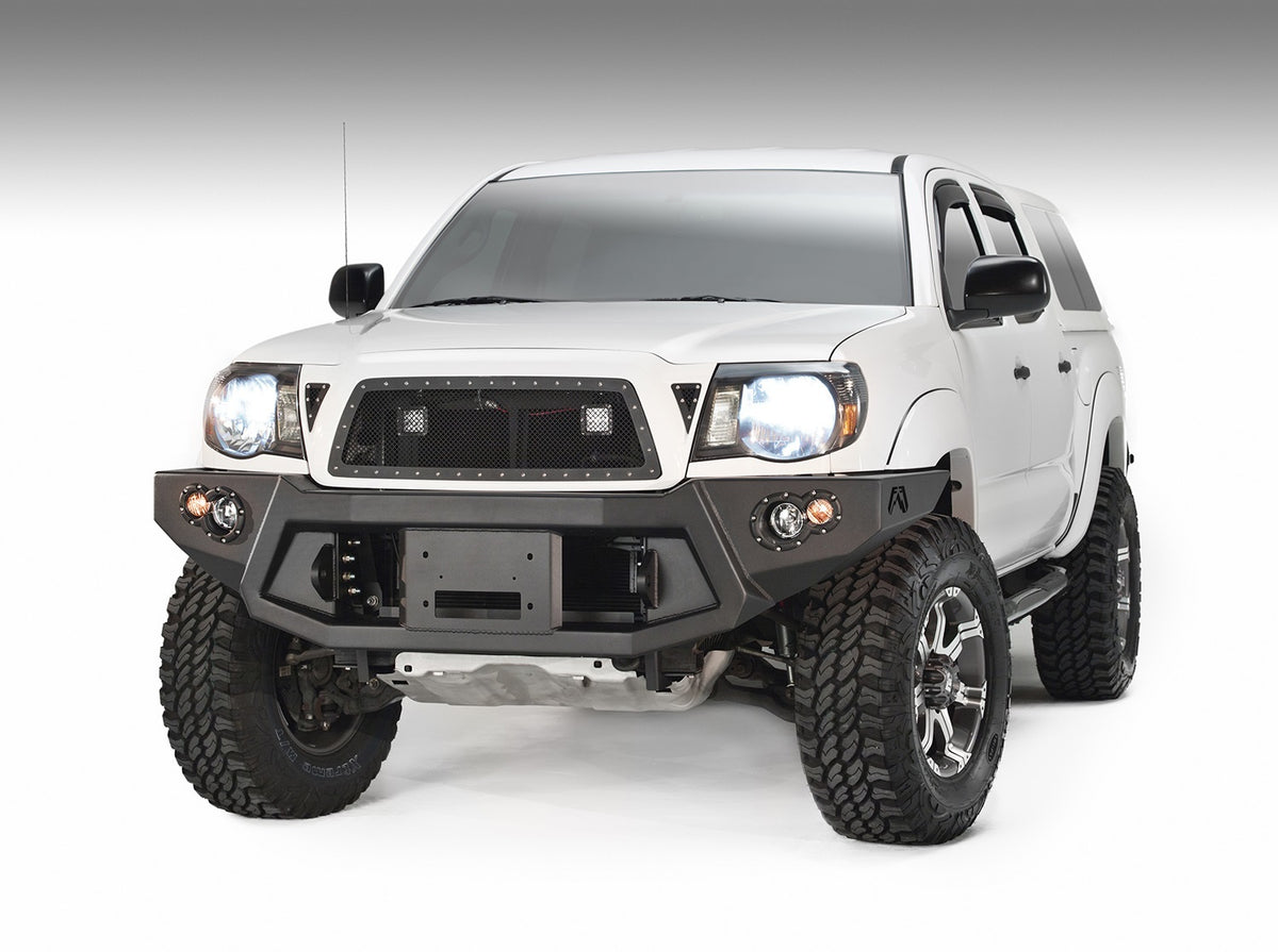 Fab Fours Premium Heavy Duty Winch Front Bumper, No Guard, 2-Stage Black Powder Coat TT05-B1551-1