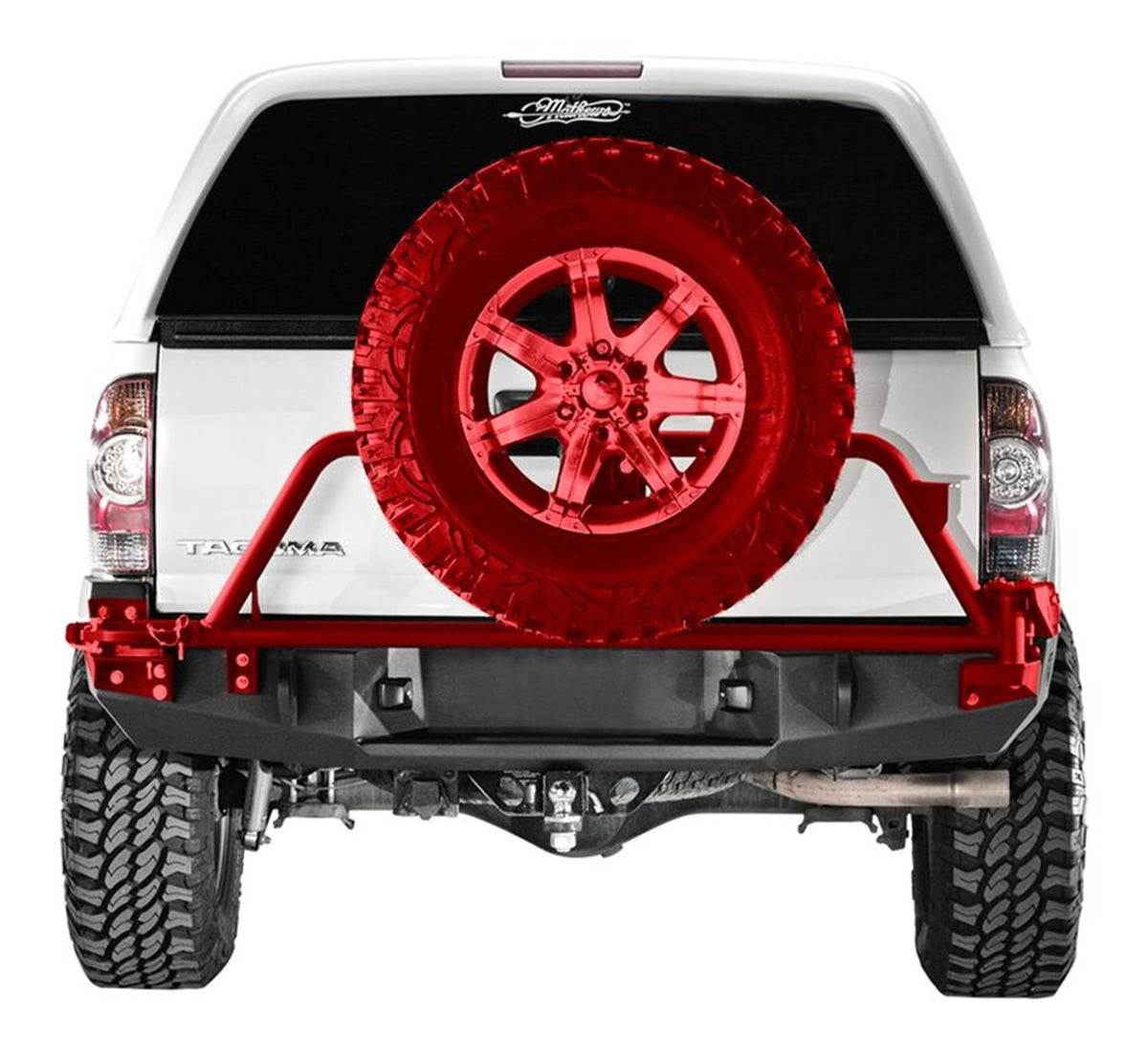 Fab Fours Heavy Duty Rear Bumper, 2-Stage Black Powder Coat TT05-Y1351-1