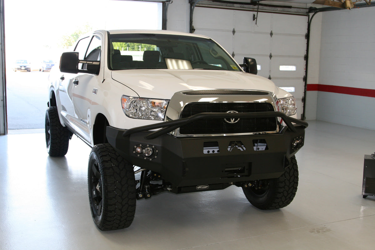 Fab Fours Premium Heavy Duty Winch Front Bumper, Pre-Runner Guard, 2-Stage Black Powder Coat TT07-H1852-1