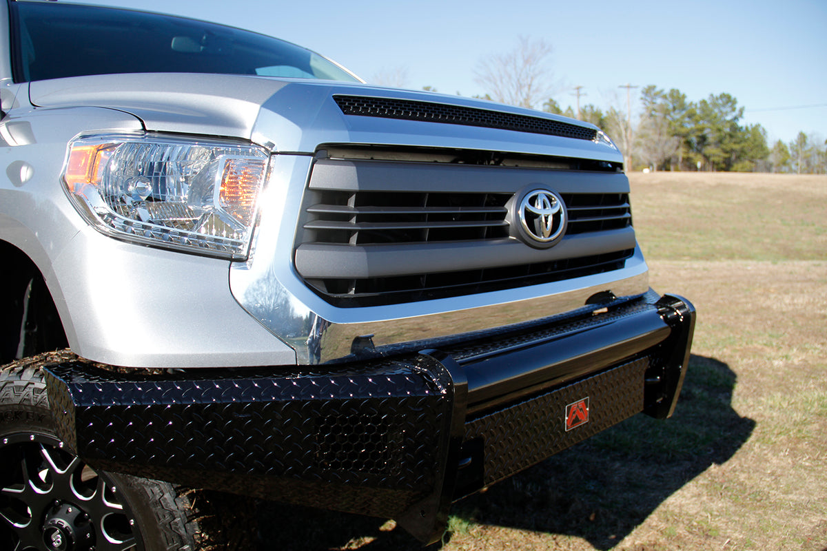 Fab Fours Black Steel Front Ranch Bumper, No Guard, 2-Stage Black Powder Coat TT07-K1861-1