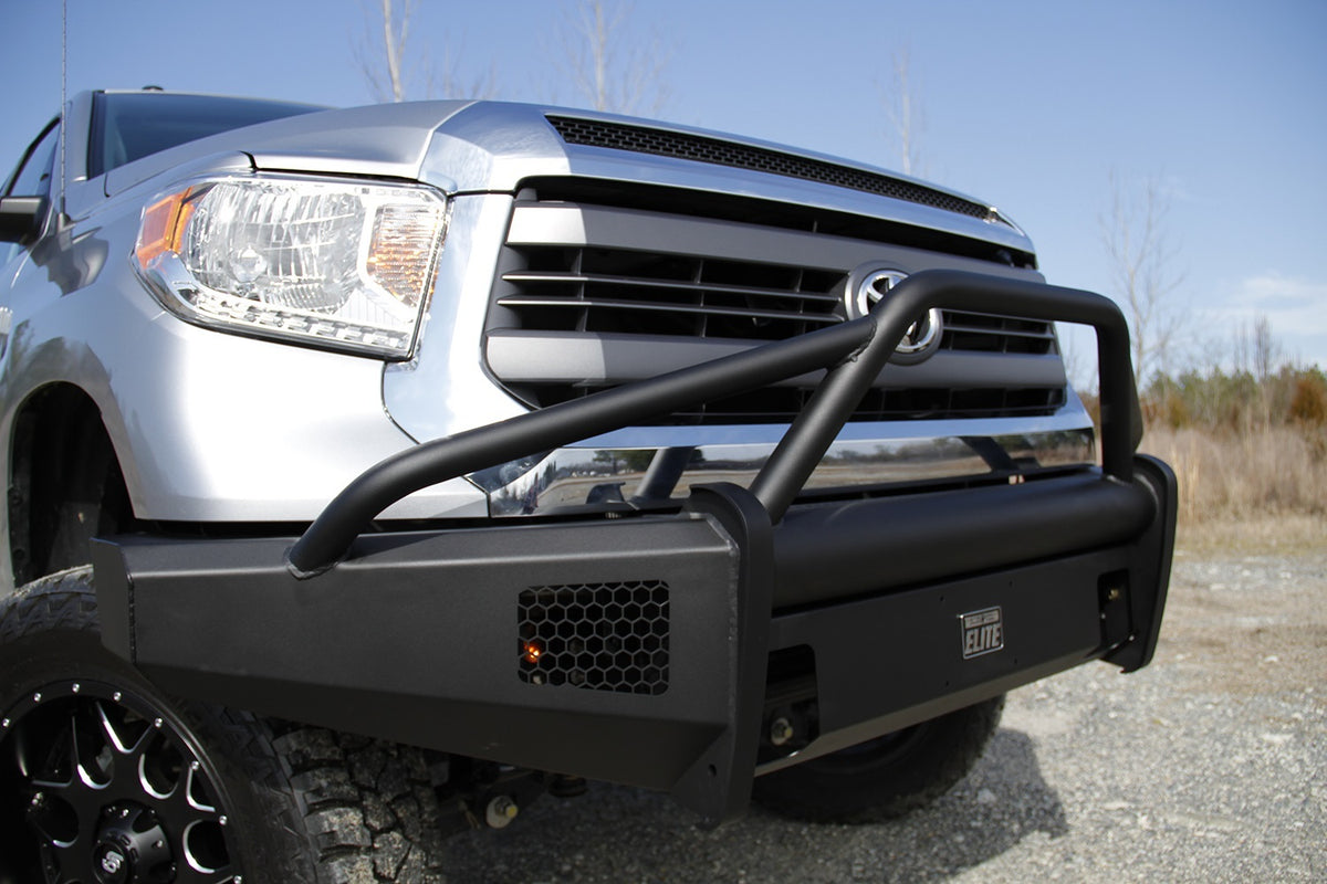 Fab Fours Elite Front Bumper, Pre-Runner Guard, 2-Stage Black Powder Coat TT07-R1862-1