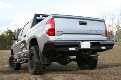 Fab Fours Black Steel Ranch Rear Bumper, 2-Stage Black Powder Coat TT07-T1550-1