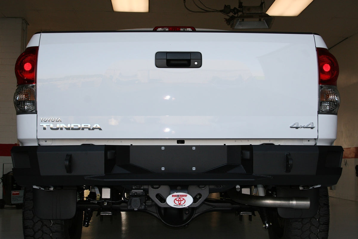 Fab Fours Heavy Duty Rear Bumper, 2-Stage Black Powder Coat TT07-W1550-1
