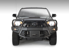 Fab Fours Premium Heavy Duty Winch Front Bumper, Full Grill Guard, 2-Stage Black Powder Coat TT12-B1650-1