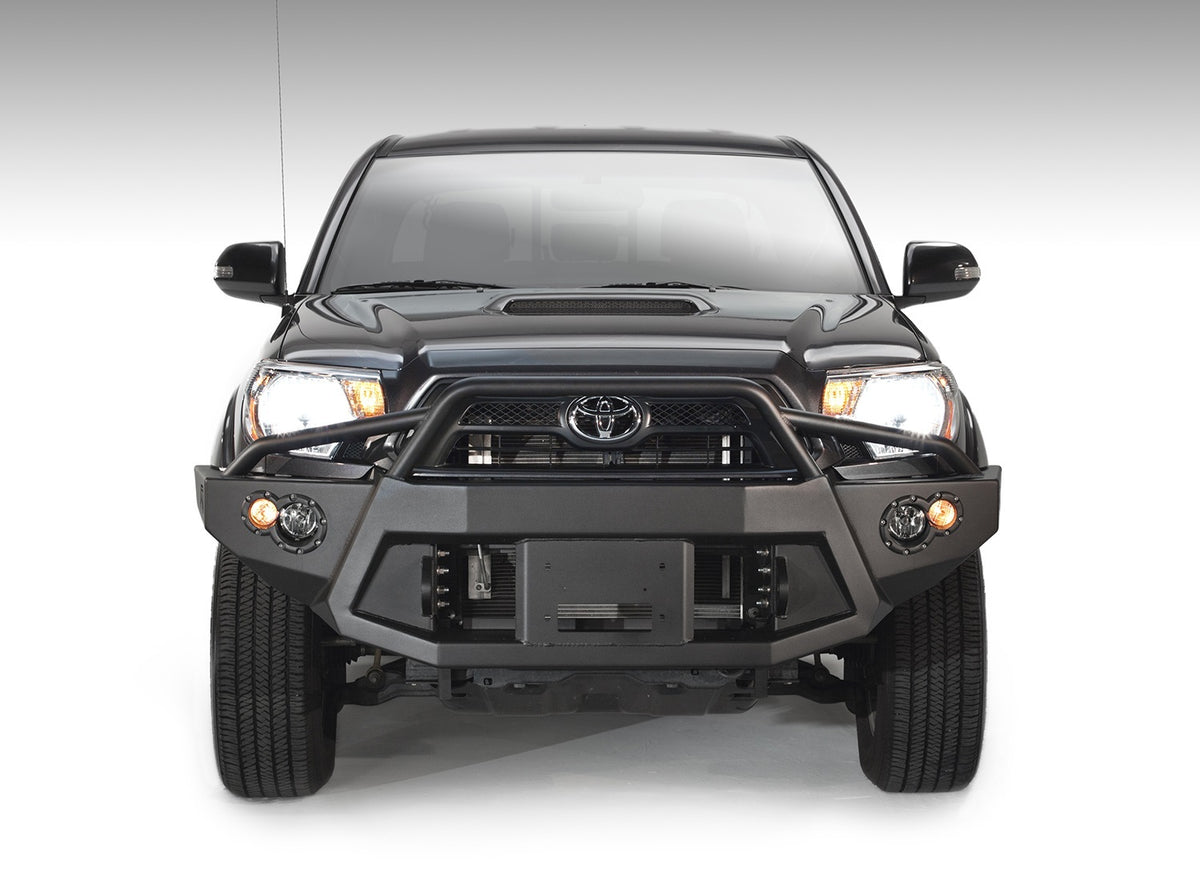 Fab Fours Premium Heavy Duty Winch Front Bumper, Pre-Runner Guard, 2-Stage Black Powder Coat TT12-B1652-1