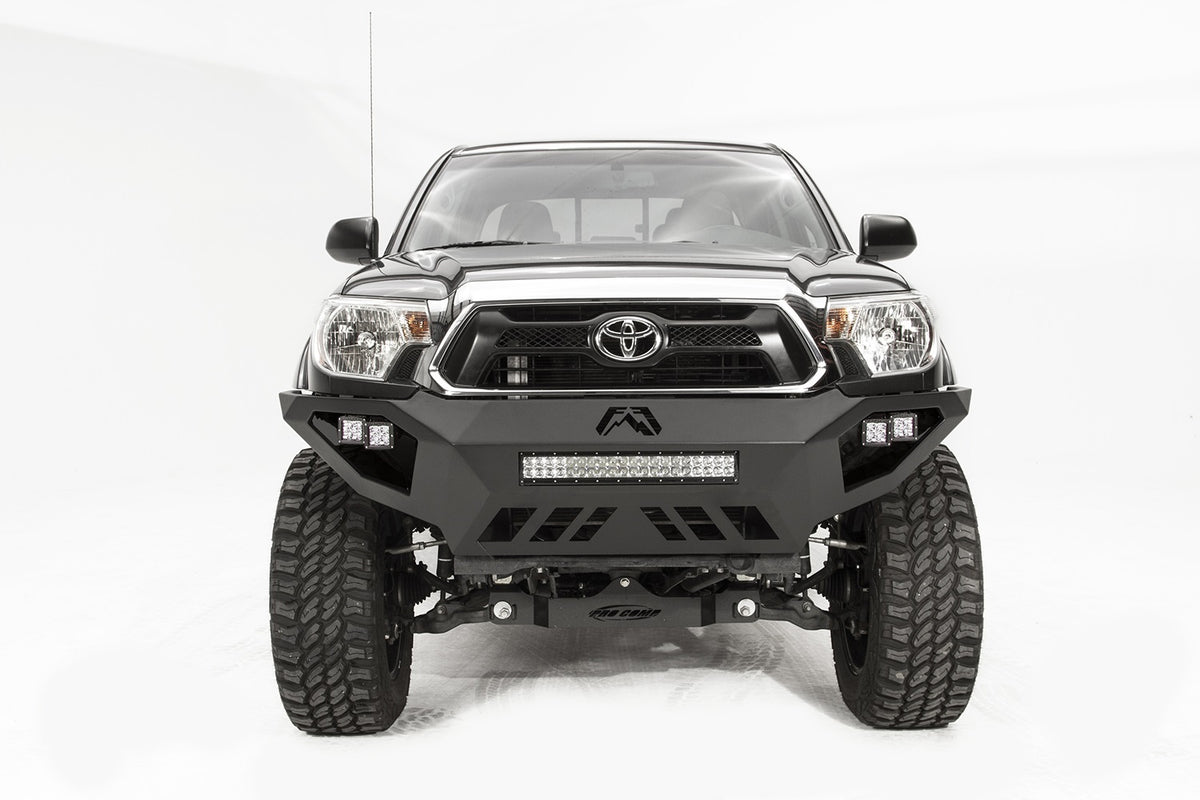 Fab Fours Vengeance Front Bumper, No Guard, 2-Stage Black Powder Coat TT12-D1651-1