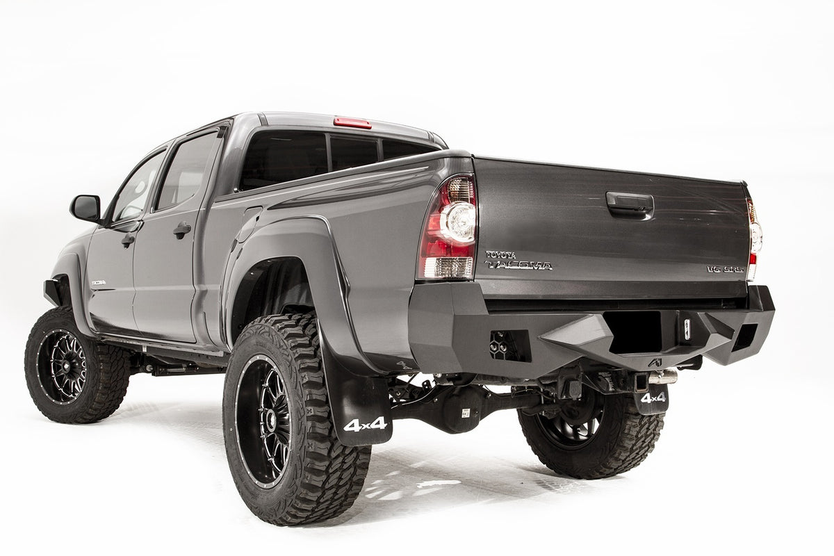 Fab Fours Vengeance Rear Bumper, 2-Stage Black Powder Coat TT12-E1651-1