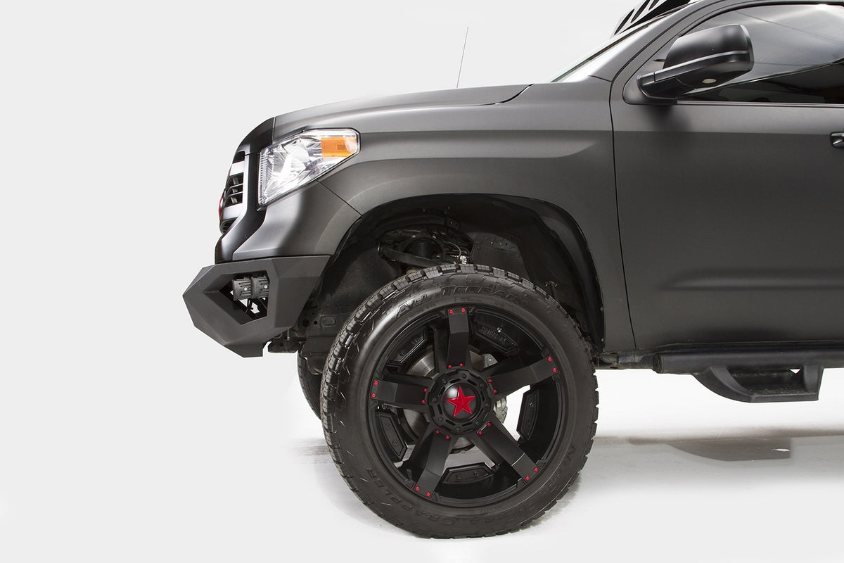 Fab Fours Vengeance Front Bumper, No Guard, 2-Stage Black Powder Coat TT14-D2851-1
