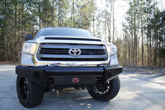 Fab Fours Black Steel Front Bumper, No Guard, 2-Stage Black Powder Coat TT14-K2861-1