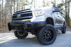 Fab Fours Black Steel Front Bumper, No Guard, 2-Stage Black Powder Coat TT14-K2861-1