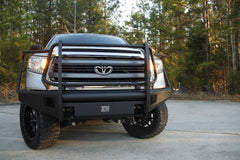 Fab Fours Elite Front Bumper, Full Grill Guard, 2-Stage Black Powder Coat TT14-R2860-1