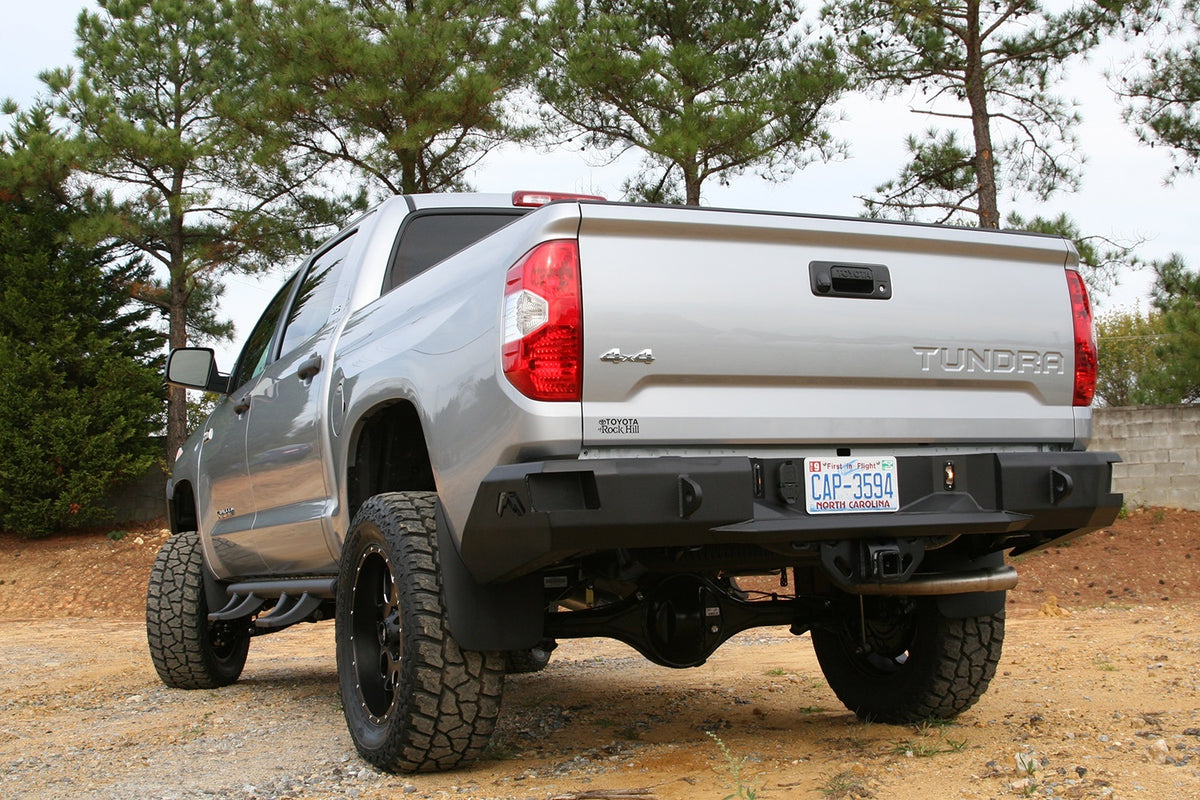 Fab Fours Heavy Duty Rear Bumper, 2-Stage Black Powder Coat TT14-W2850-1