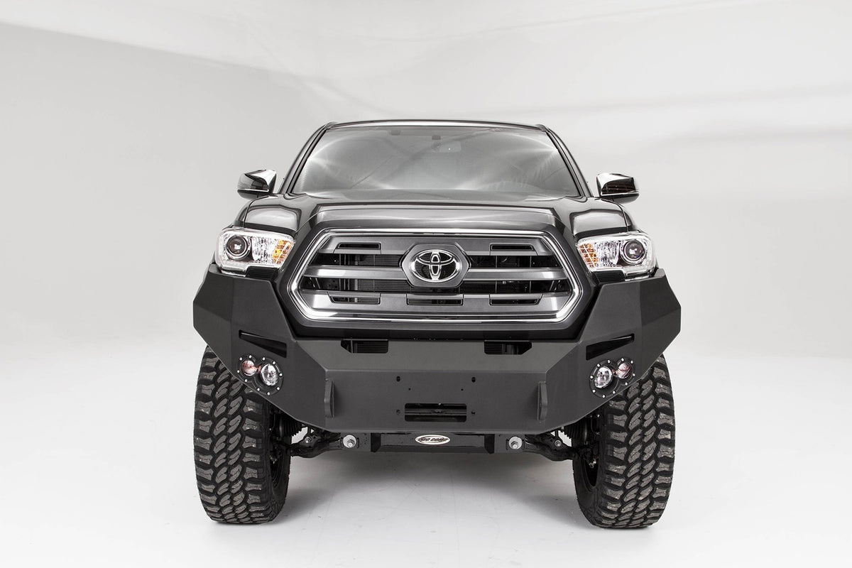Fab Fours Premium Winch Front Bumper, No Guard, 2-Stage Black Powder Coat TT16-B3651-1