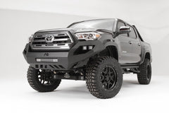 Fab Fours Vengeance Front Bumper, No Guard, 2-Stage Black Powder Coat TT16-D3651-1