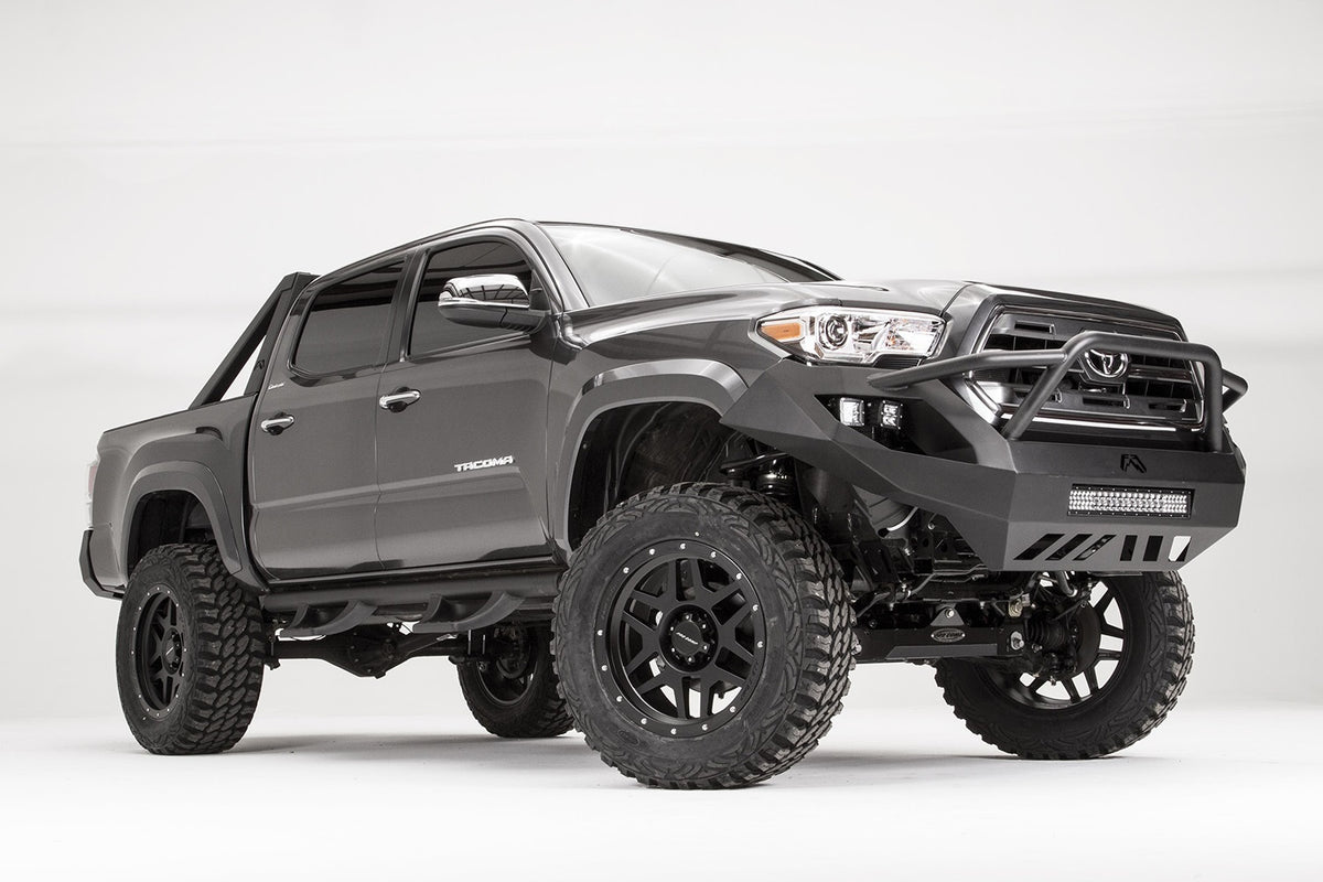 Fab Fours Vengeance Front Bumper, Pre-Runner Guard, 2-Stage Black Powder Coat TT16-D3652-1