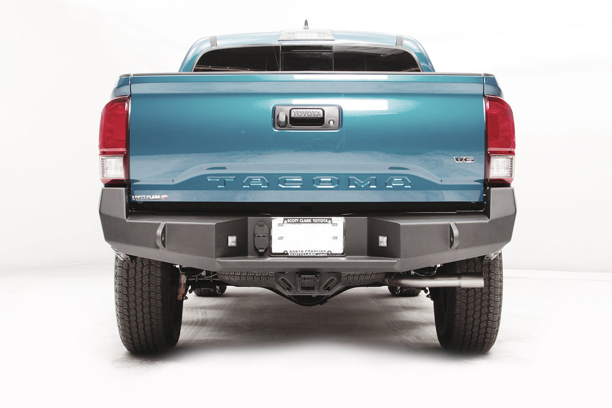 Fab Fours Premium Rear Bumper, Sensor Compatible, 2-Stage Black Powder Coat TT16-W3650-1