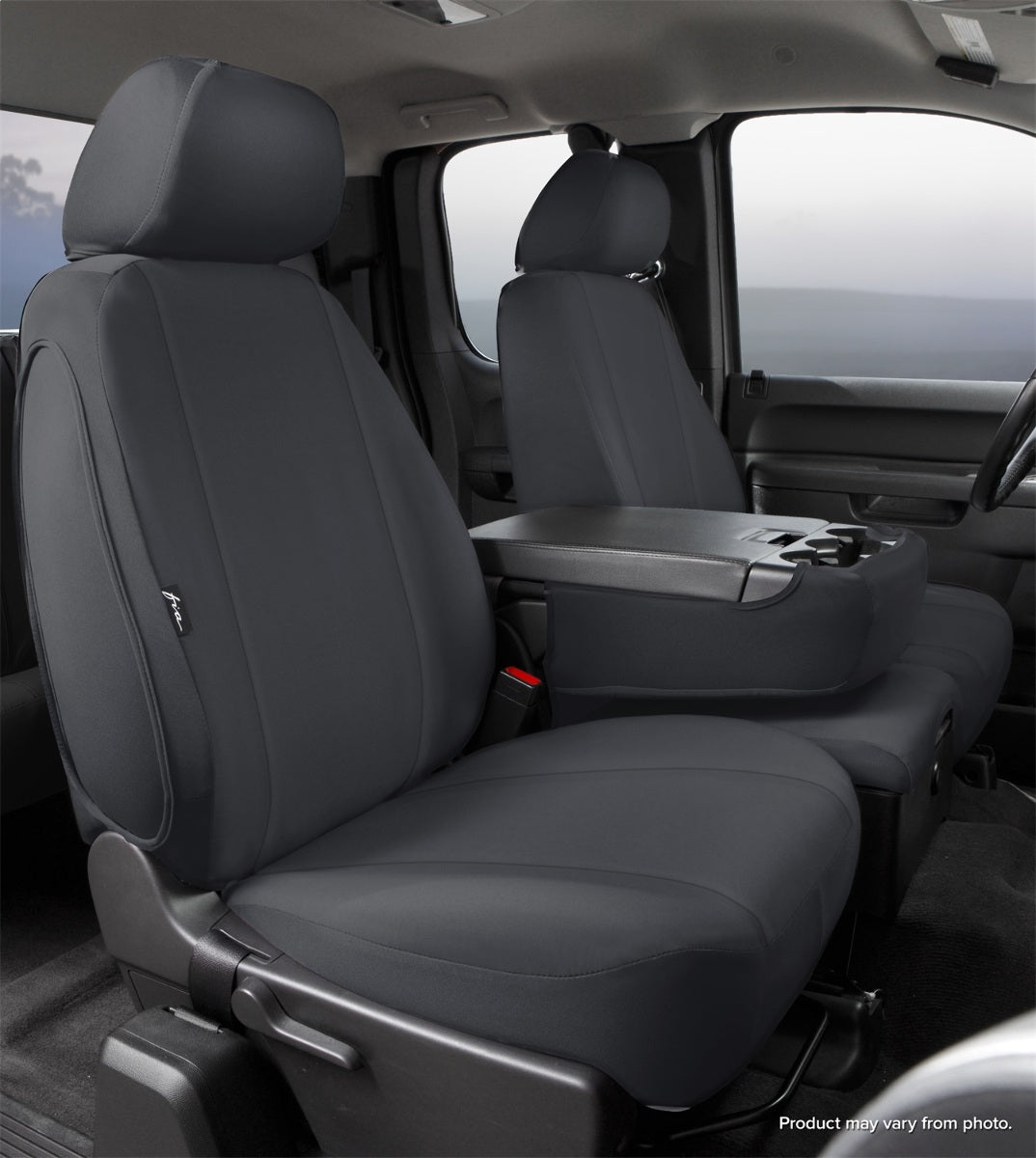 FIA Dura-Tech Pro Custom Seat Cover, Front 40/20/40 Split Seat, Black DT77-43BLACK