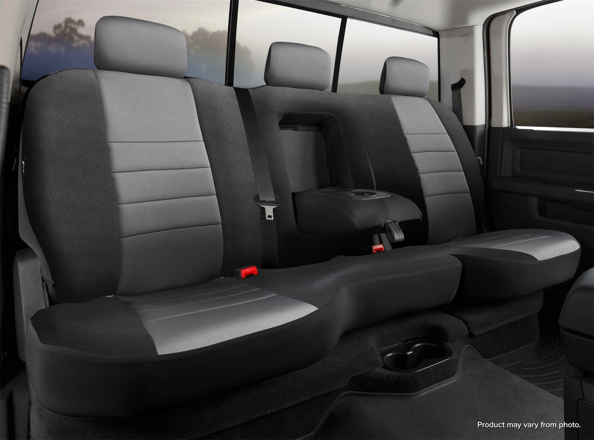 FIA Neo Neoprene Custom Seat Cover, 40/60 Split Seat, Black/Gray NP92-90GRAY