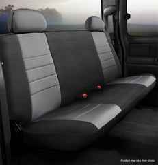 FIA Neo Neoprene Custom Seat Cover, Rear Bench Seat, Black/Gray NP95-12GRAY