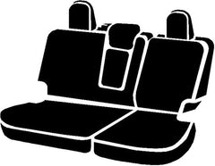 FIA Neo Neoprene Custom Seat Cover, Rear 40/60 Split Seat, Black/Gray NP95-2GRAY